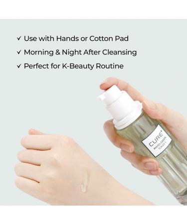 Cure Phyto Green Toner Essence with Aloe Vera & Green Tea Soothing Korean Face Toner for Sensitive Skin Alcohol-Free Hydrating Formula 4.4 fl oz. Kim Jeong Moon Aloe - Buy Online on GoSupps.com