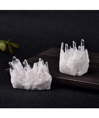 1PC Natural Raw Quartz White Clear Crystal Cluster Stones Crystal Specimen Home Decoration Raw Crystals - Buy Online on GoSupps.com