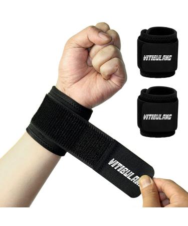 2 Pack Wrist Brace for Working Out,Tennis Wrist Support,Adjustable Wristbands for Men,Arthritis Wrist Wraps,Wrist Straps for WeightLifting,Pain Relief Carpal Tunnel,Non-pilling, High Elasticity