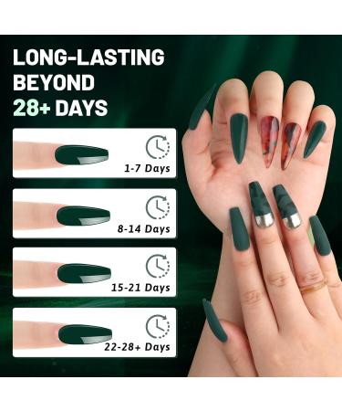 Aokitec Forest Green Dip Powder - 1OZ Dark Green Nail Dip for French Manicure | Long-Lasting DIY & Salon Use - Buy Online on GoSupps.com