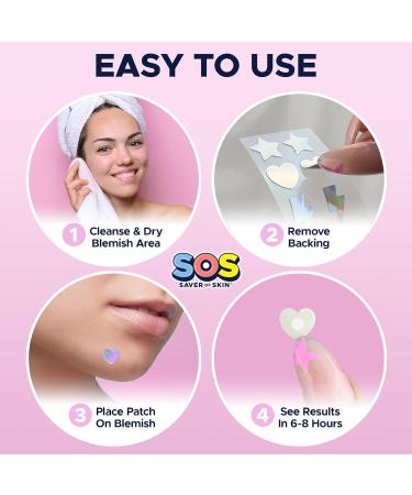Fun Shape Blemish Patches | Fast Acting Hydrocolloid Acne Treatment | Vegan & Latex-Free | International Shipping Available - Buy Online on GoSupps.com