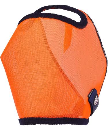 Harrison Howard All Round Mesh Horse Fly Mask UV Protective with Fleece Padded Edging - Vibrant Orange - Size M Medium (Cob) - Buy Online on GoSupps.com