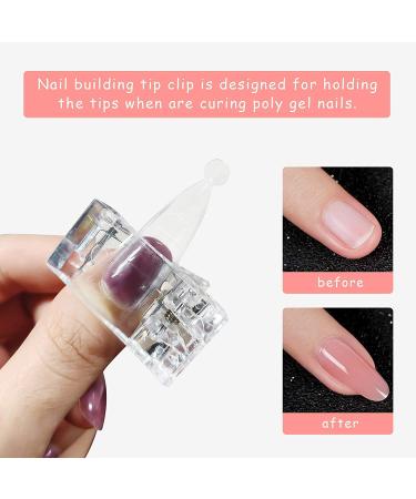 Kalolary Dual Nail Forms Set - 120Pcs Gel Nail Extension Mold Tips Nail Art Stickers Dual-Ended Brush Nail File & Clips for Acrylic Square Extensions - Perfect for Nail Art Enthusiasts - Buy Online on GoSupps.com