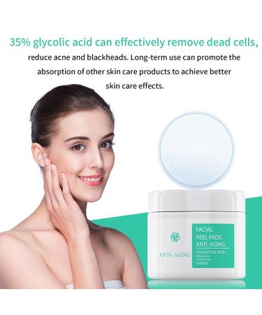 35% Glycolic Acid Pads for Face & Body Exfoliating AHA Resurfacing Pads with Vitamins B5 C & E and Green Tea for Fine Lines & Wrinkles 50 Count - Buy Online on GoSupps.com