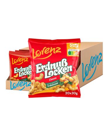Lorenz Snack World Peanut Curls Classic pack of 20 (20 x 30 g) - Buy Online on GoSupps.com