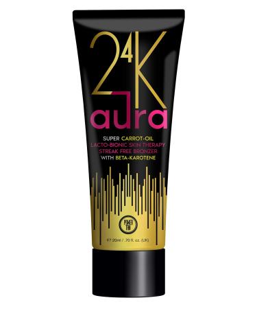 Power Tan 24K Aura Bronzing Sunbed Tanning Lotion Accelerator 250ml