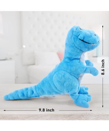 Shop Iokheira Cuddly Dog Toys Squeaky & Plush Light Blue Tyrannosaurus Rex for All Dog Sizes - Buy Online on GoSupps.com