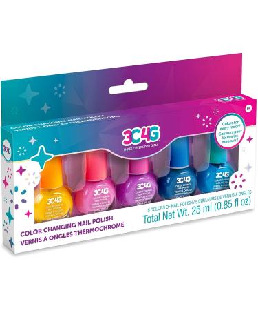 Color Changing Nail Polish Set for Girls & Teens - 5 Non-Toxic Colors - Ages 8 - Buy Online on GoSupps.com