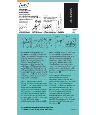 TePe Original Orange Interdental Brushes 0.45mm - 3 Packs of 8 | 8 Count - Pack of 1 - Buy Online on GoSupps.com