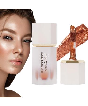 WOBBLO Liquid Highlighting Makeup Waterproof Body Highlighting Glitter - Highly Pigmented Shimmer Blendable Body Glitter for Cheekbone Forehead Face 04 - Buy Online on GoSupps.com