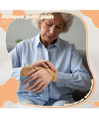 Large Black Nude Thumb Compression Arthritis Gloves with Gel Splint - Wrist Support Brace for Pain Relief (4 Pack) - Buy Online on GoSupps.com