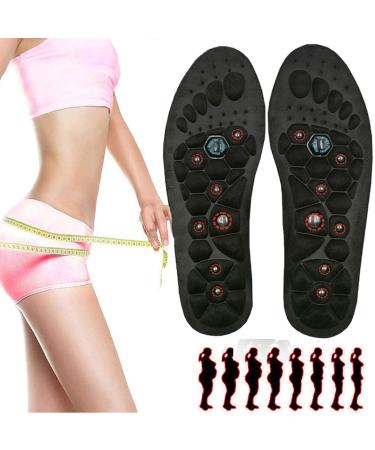 Remove the EUK acupressure remove the magnetic massage insole orthopedic soles insoles for foot circulatory fatigue cutting-edible size S (EU: 35-40) 1 pair