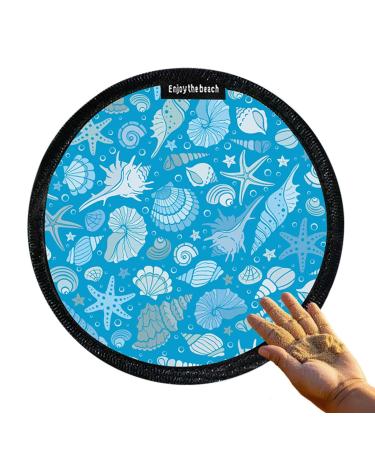 D brancher de sable en poudre de plage sac de retrait de sable Sable imperm able portable essuyer les gants Place de nettoyage de poudre de plage Soft r utilisable pour un retrait des Bleu 1 unit (Lot de 1)