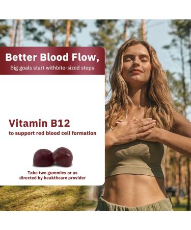 Beet Root Gummies 1000mg - Nitric Oxide Boosting Berry Chews with Grape Seed & B12 - 60 Count for Enhanced Energy & Health - Buy Online on GoSupps.com