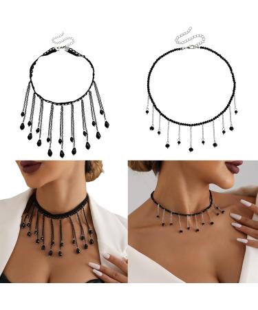 VSilay Lianxue Farming Fringe Half Call - Fashionable Water Drops Tquad Fans & Collarbone Chains for Women & Girls | International Shipping - Buy Online on GoSupps.com