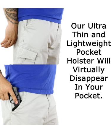 ComfortTac Ultimate Pocket Holster | Ultra Thin & Comfortable Carry | Fits Most Pistols & Revolvers - Glock, S&W, Ruger, Taurus & More - Buy Online on GoSupps.com