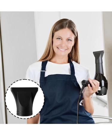 2PCS Professional Salon Hairdressing Tool Not Universal Black Plastic Salon Hair Dryer Nozzle Replacement Blow Flat Hairdressing Salon Styling Tool for Diameter 4.5cm - Buy Online on GoSupps.com