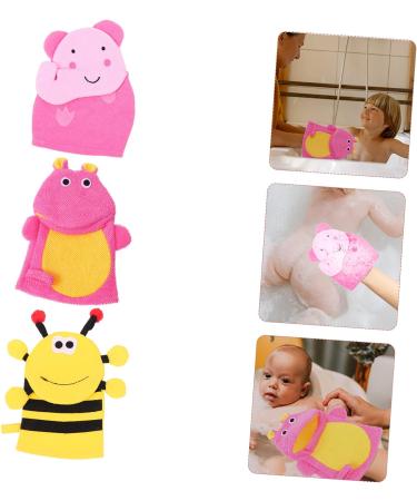 Healifty 3pcs Scrub Gloves Body Towels for Shower - Exfoliating Mitts for Kids and Adults - Buy Online on GoSupps.com