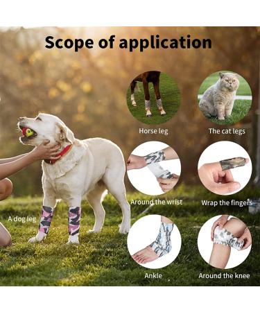 scosao Camouflage Wrap Tape 2.0in 14.76ft Military Camo Non-Woven Fabric Stretch Bandage Wrap Self-Adhesive Cohesive Tape for Camping Hunting Flashlight Bicycle Outdoor Photography Green - Buy Online on GoSupps.com