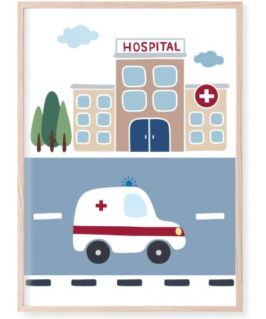 Pictaloo 5 Set Sweet Vehicle Pictures | Kids Room Decor for Boys | Childrens Baby Posters - DIN A4 Murals Without Frames - Buy Online on GoSupps.com