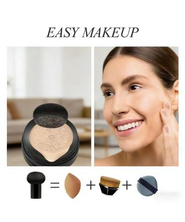 ELAIMEI Mushroom Head Air Cushion CC Cream Lightweight & Long-Lasting Foundation with Concealer Hydrating Formula for Natural Glow Suitable for All Skin Types - Buy Online on GoSupps.com