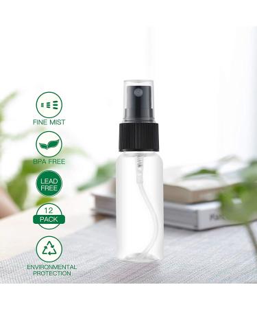 Lisapack 1oz Mini Spray Bottles (6 Pack) - Clear Fine Mist Atomizers for Perfume, Cologne & Water - Buy Online on GoSupps.com