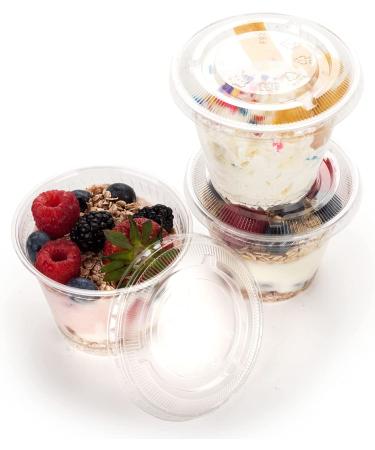 GOLDEN APPLE 9oz Clear Plastic Cups with Flat Lids - 30 Sets | No Hole, Disposable Drinkware - Buy Online on GoSupps.com