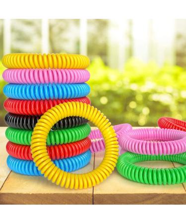 18 Pack Mosquito Repellent Bracelets - DEET-Free Waterproof Bands for Adults & Kids - Individually Wrapped Wristbands - Buy Online on GoSupps.com