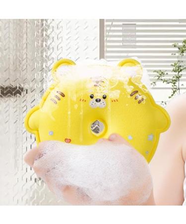 Mxshc Children's Bath Sponge - Scrubber Sponge Bath Ball for Kids | Highly Absorbent Scrubber Cleaning Tool for Dormitory Travel Hotel Bathroom and Home Yellow - Buy Online on GoSupps.com