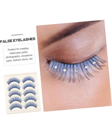 Beatifufu 25 Pairs Cosplay Lashes Rhinestone Eyelashes Natural False Eyelashes Colored Lashes Fake Eyelashes Colored Eyelashes Soft Thick Lashes Soft Light Fake Lash 5d False Eyelashes Fiber - Buy Online on GoSupps.com