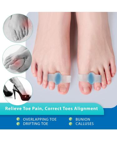 Toe Spacers for Overlapping Toes | Gel Big Toe Separators for Bunion Relief | Orthopedic Correctors | One Size Fits All - Pack of 2 - Buy Online on GoSupps.com