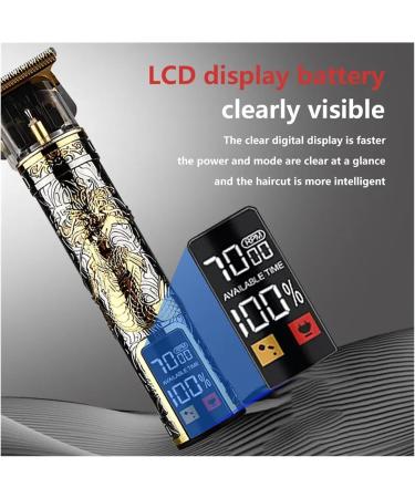 Wholesale Razors Hairdresser LCD Electric Scissors - USB Charging Retro Oil Head Carving by Medusa D - Buy Online on GoSupps.com