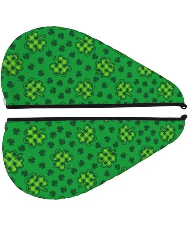 Hair Towel Wrap - Quick Drying Turban with Button | Ultimate Hair Drying Solution - Perfect for St. Patrick's Day - Buy Online on GoSupps.com