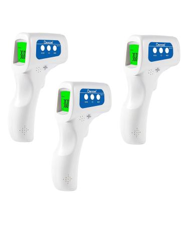 Berrcom No-Contact Infrared Forehead Thermometer Baby Fever Check Thermometer 4 in 1 Multi Fever Alarm Memory Recall for Kids Infant Adult (3 pack)