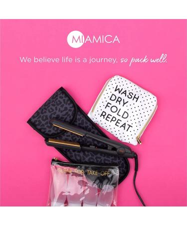 Miamica Women's Pill Case - Red Ivory & Blue Travel Stamp Print Pill Organizer Box - Best Travel Pill Box for International Shipping - Buy Online on GoSupps.com