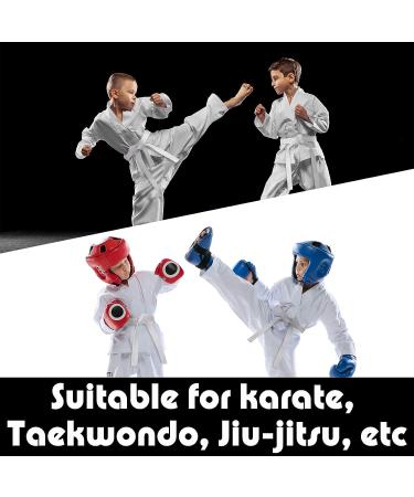 4 Piece White Taekwondo Belt Set - Universal Fit Rank Belt for Martial Arts Uniforms - Buy Online on GoSupps.com