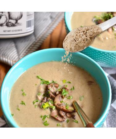 ORGFUN Organic Shiitake Mushroom Powder - Natural Umami Seasoning for Cooking 5.3 Oz - Buy Online on GoSupps.com