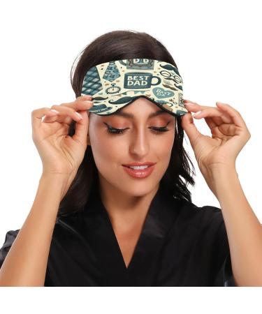Best Dad Sleep Mask - Light Blocking Eye Mask for Father's Day | Adjustable Soft & Lightweight | Perfect for Men & Women - Ideal for Travel & Naps - Buy Online on GoSupps.com