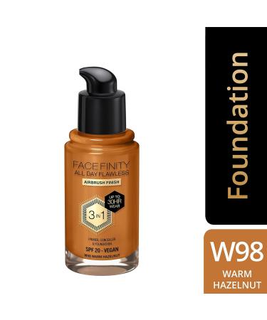 Max Factor Facefinity All Day Flawless Foundation - Fb.98 Warm Hazelnut | International Shipping - Buy Online on GoSupps.com