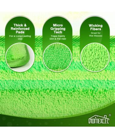 HOMEXCEL Reusable Microfiber Mop Pads for Swiffer Sweeper Mops - Pack of 2 - Buy Online on GoSupps.com