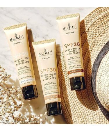 Sukin Suncare SPF 30 Sheer Touch Tinted Sunscreen 2.03 oz - Light/Medium Skin Tone - Buy Online on GoSupps.com