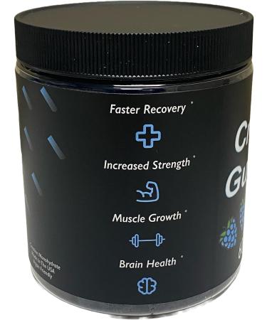 Bizi CREATINE Gummies 1000mg - Blue Raspberry Flavor - Pre-Workout Supplement for Men & Women - Vegan & Gluten Free - 60 ct - Buy Online on GoSupps.com