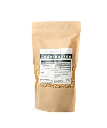 Siberian cedar nuts peeled 500 g - real cedar nuts from Russia Siberia - wild collection untreated - raw food