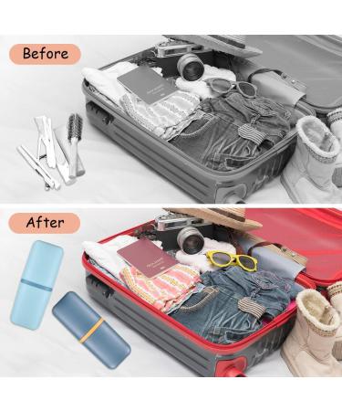 3-Piece Travel Toothbrush Set | Portable Toothbrush Holder & Cup for Camping Hiking & Home - Buy Online on GoSupps.com