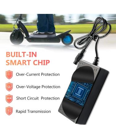 42V 2A Electric Scooter Charger with 3-Prong Connector for 36V Pocket Mod, Dirt Quad, Sports Mod Power Supply - Buy Online on GoSupps.com
