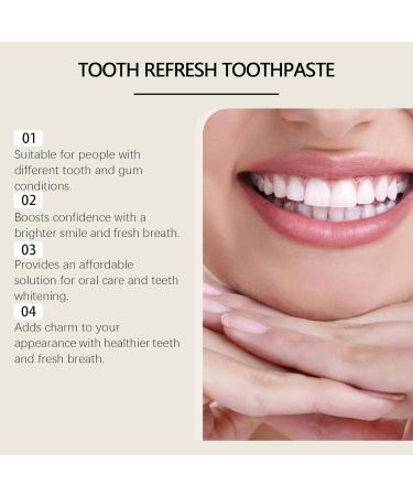 Brightening Toothpaste - Gentle Stain Removal Long-Lasting Mint Fresh Breath Daily Oral Care for Brighter & Attractive Teeth(2PCS) - Buy Online on GoSupps.com