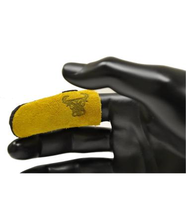 G & F Products 8128M Cowhide Leather Guard Finger Protection, Medium, Tan Brown/Tan Finger Guard Medium
