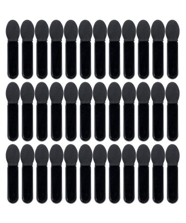 AUEAR 50 Pack Disposable Eyeshadow Brushes Eye Shadow Applicators Sponge Oval Tipped Dual Sides Brush Makeup Tool Black 50 Pack Black - Buy Online on GoSupps.com