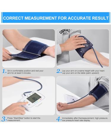SDOM Upper Arm Blood Pressure Monitor with Adjustable BP Cuff | LCD Screen, 2x99 Memory, Storage Bag | Home Use Blood Pressure Kit - Buy Online on GoSupps.com