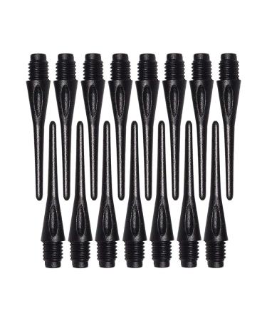 Wolftop 2BA Thread Soft Tip Dart Points 150/300 Pack - Plastic Dart Tips Replacement Dart Accessories Set - Black 150 Pack